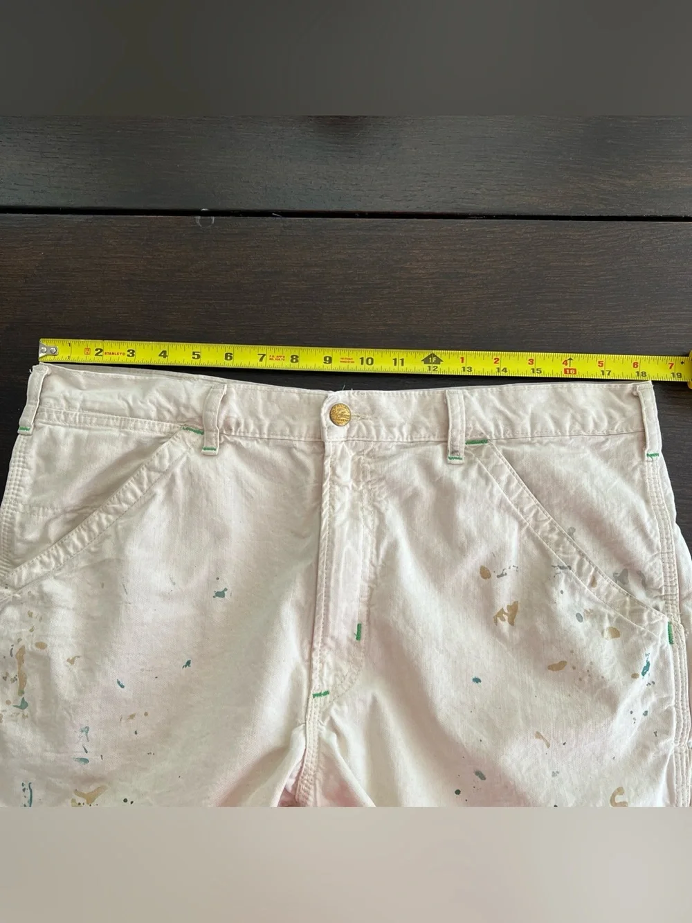 Polo Ralph Lauren 7-Inch Relaxed Fit Carpenter Shorts Rock Harbor Paint Splatter